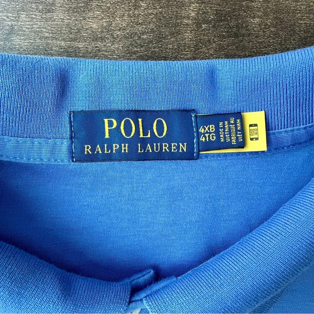 Polo Ralph Lauren Men's Soft Cotton Blue Polo Shirt - Big & Tall 4XB / 4XL